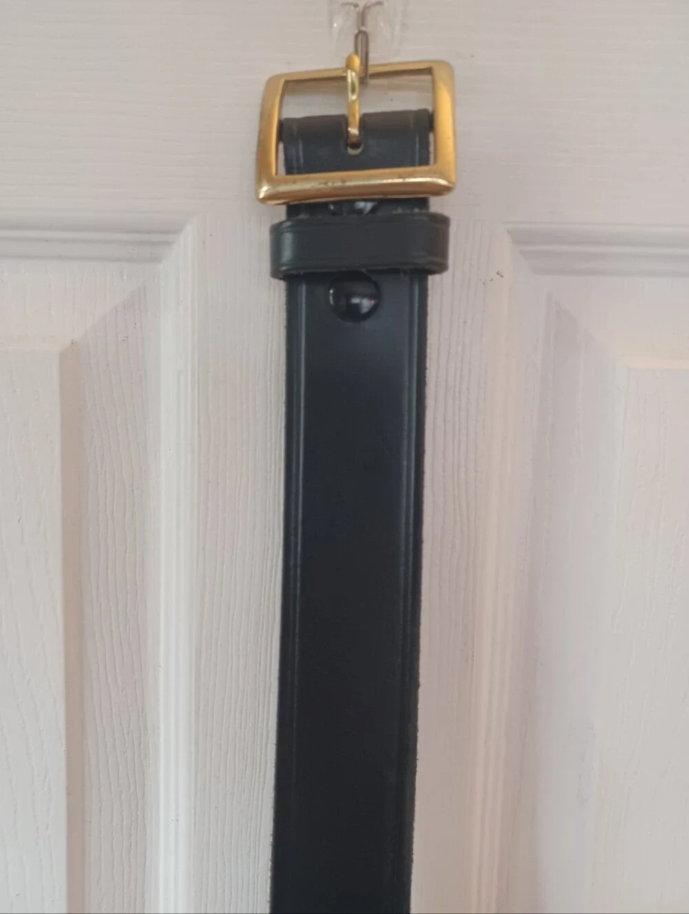 Perfect Fit Men's Duty Uniform Garrison Belt 40 Plain Black Leather USA